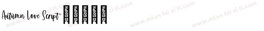 Autumn Love Script字体转换